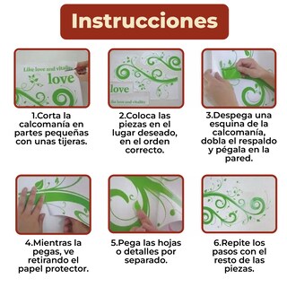 Foto 7 | Sticker Vinil Decorativo Con Diseño Animales Para Medición Para Pared