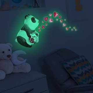 Foto 2 | Pegatina Para Pared Luminosa Con Diseño De Panda