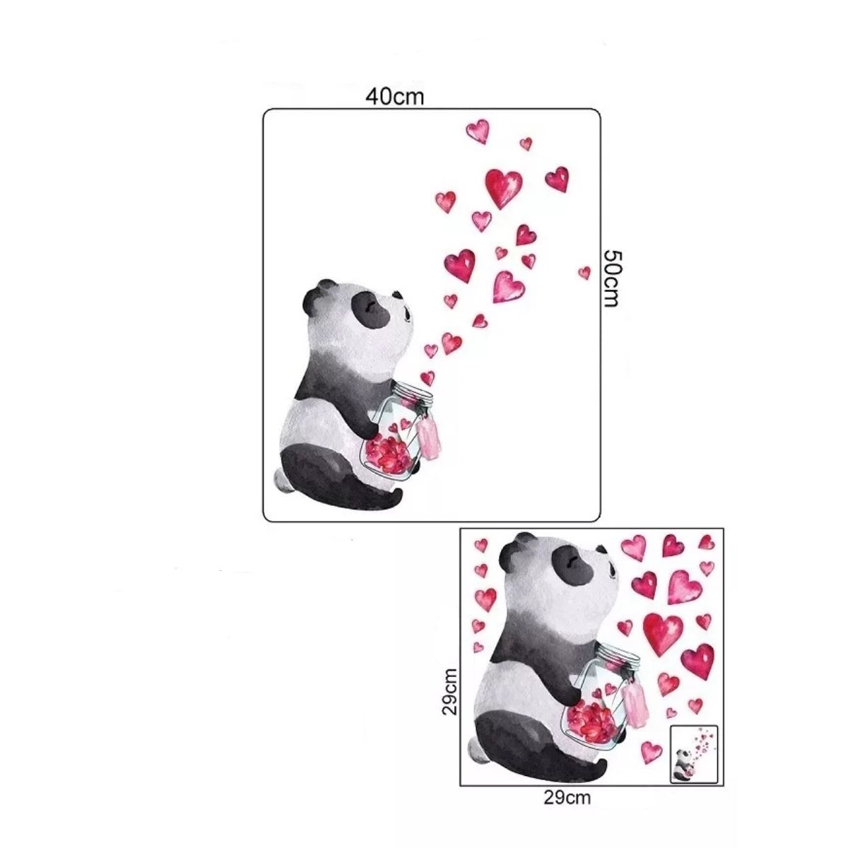 Foto 5 | Pegatina Luminosa De Niños Para Pared Con Diseño Oso Panda