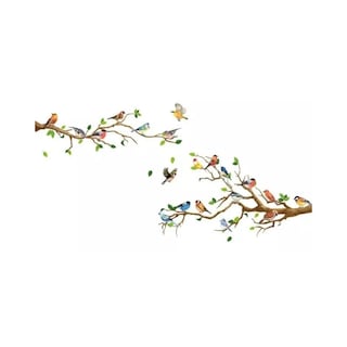 Foto 1 | Sticker Vinil Decorativo Para Pared Con Diseño De Flor 88 X 25 Cm