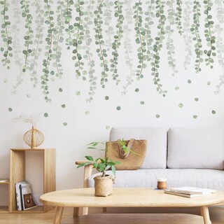 Foto 2 | Sticker Vinil Decorativo para Pared con Diseño de Hojas
