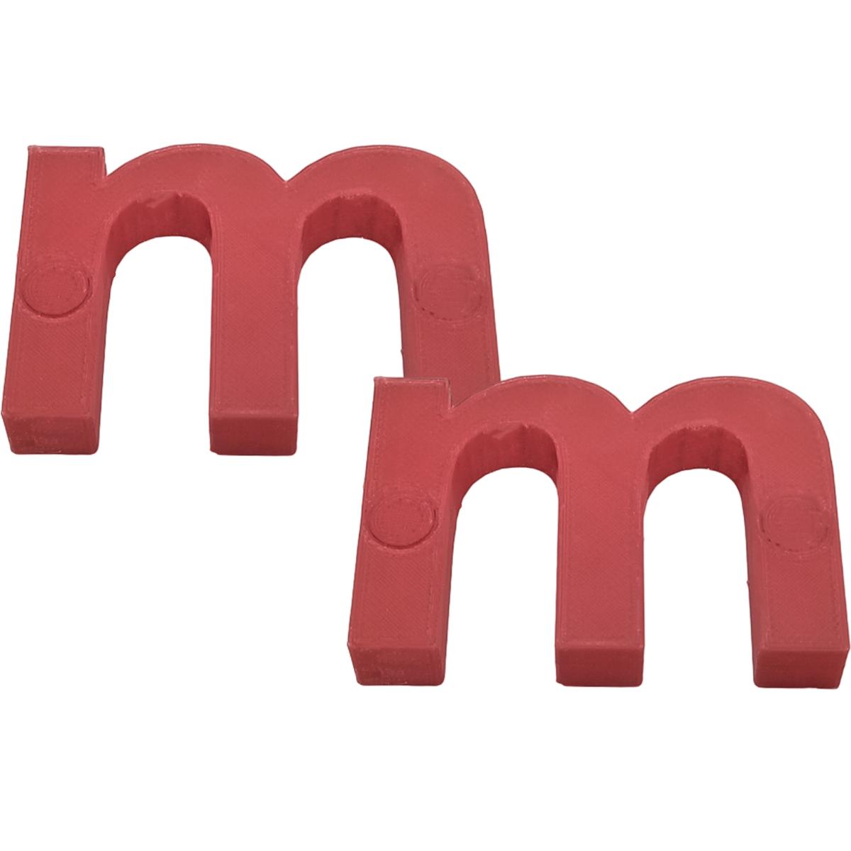 Letras Decorativas para Pared 3D Art MXAFD-088 2 Piezas Rojo