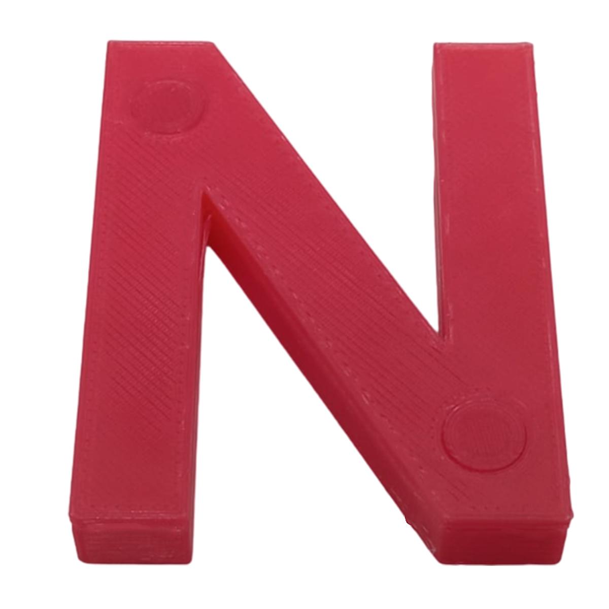 Foto 2 pulgar | Letra Decorativa para Pared 3D Art MXAFD-089 1 Pieza Rojo