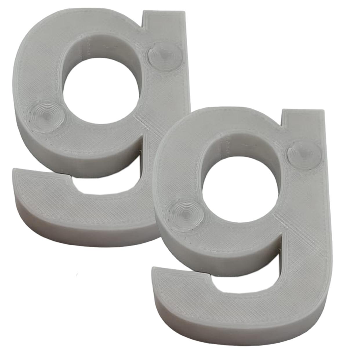 Foto 2 pulgar | Letras Decorativas para Pared 3D Art MXAFY-052 2 Piezas Gris