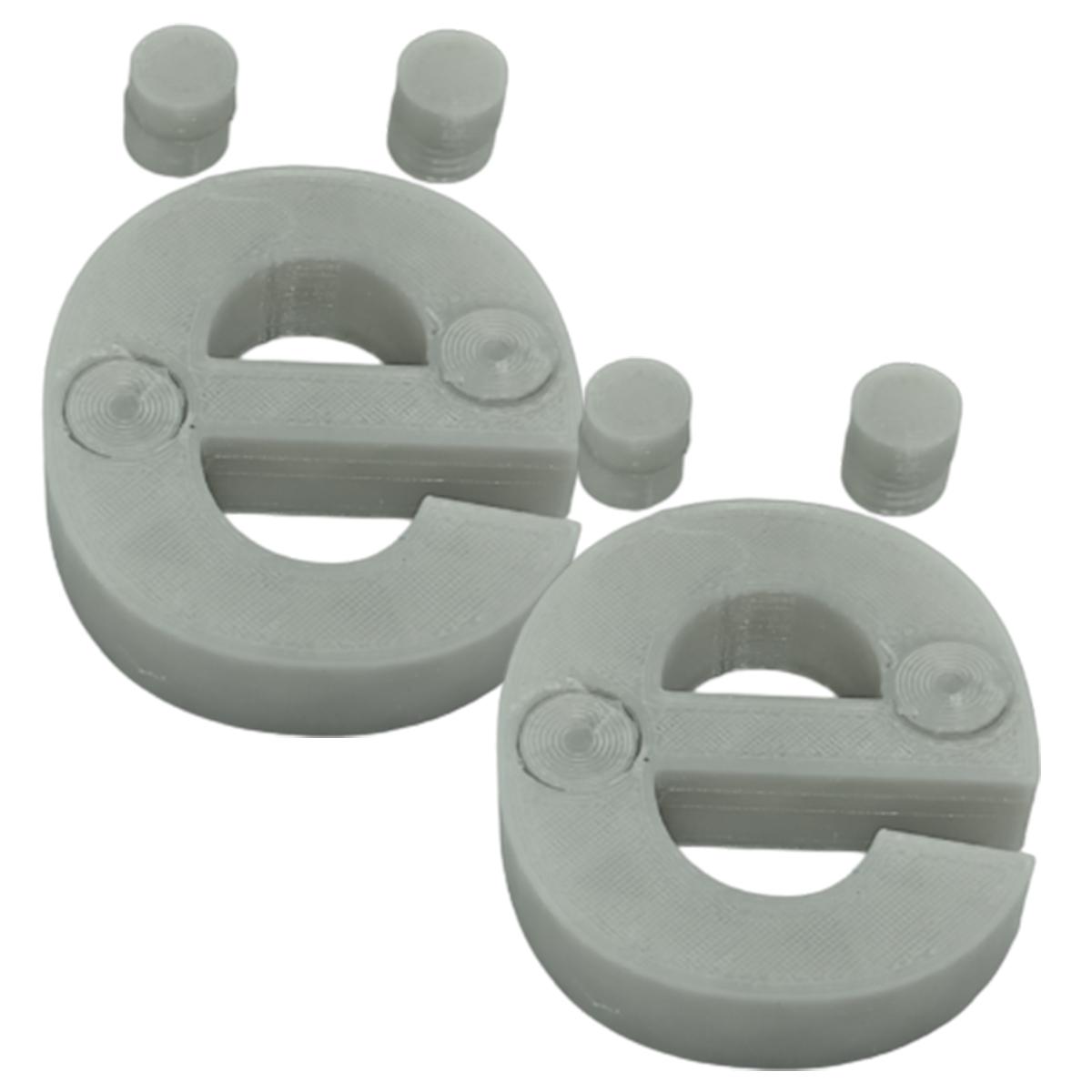 Foto 2 pulgar | Letras Decorativas para Pared 3D Art MXAFY-044 2 Piezas Gris