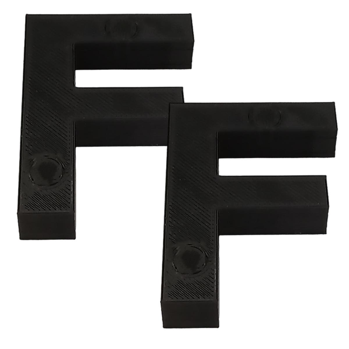 Letras Decorativas para Pared 3D Art MXAFB-046 2 Piezas Negras