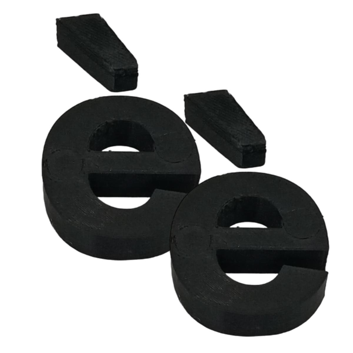 Letras Decorativas para Pared 3D Art MXAFB-040 2 Piezas Negras