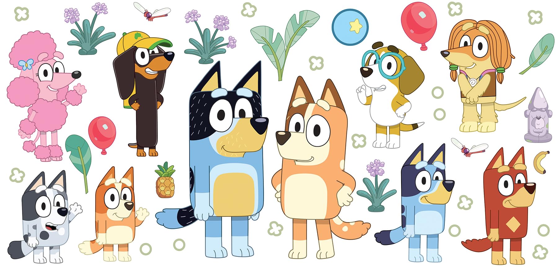 Foto 1 | Adhesivos De Pared Roommates Bluey Family And Friends Rmk5457scs - Venta Internacional.
