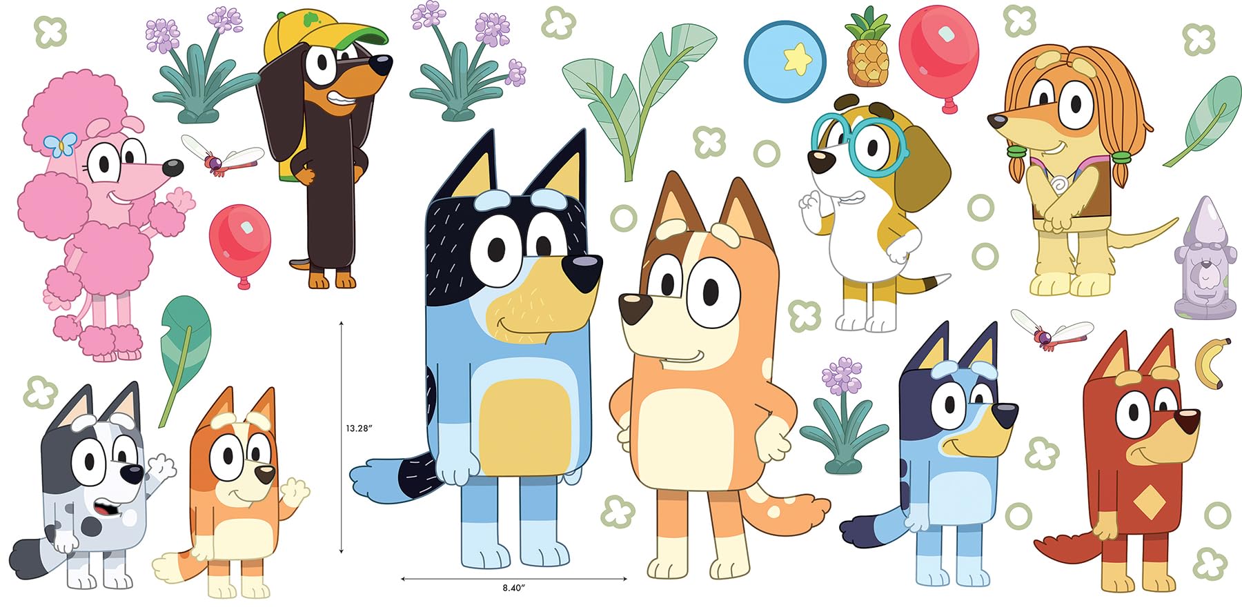 Foto 7 pulgar | Adhesivos De Pared Roommates Bluey Family And Friends Rmk5457scs - Venta Internacional.