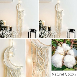 Foto 1 | Tapiz Para Colgar En La Pared Con Diseño De Atrapasueños, Bohemio, Macramé, Hecho A Mano - Venta Internacional.