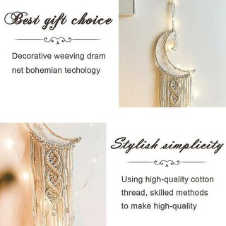 Foto 2 | Tapiz Para Colgar En La Pared Con Diseño De Atrapasueños, Bohemio, Macramé, Hecho A Mano - Venta Internacional.