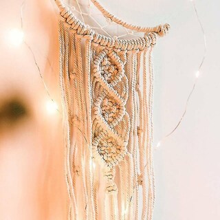 Foto 4 | Tapiz Para Colgar En La Pared Con Diseño De Atrapasueños, Bohemio, Macramé, Hecho A Mano - Venta Internacional.