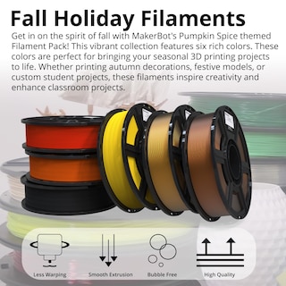 Foto 2 | Paquete De Filamentos Para Impresión 3d Makerbot Sketch Fall Holiday - Venta Internacional.