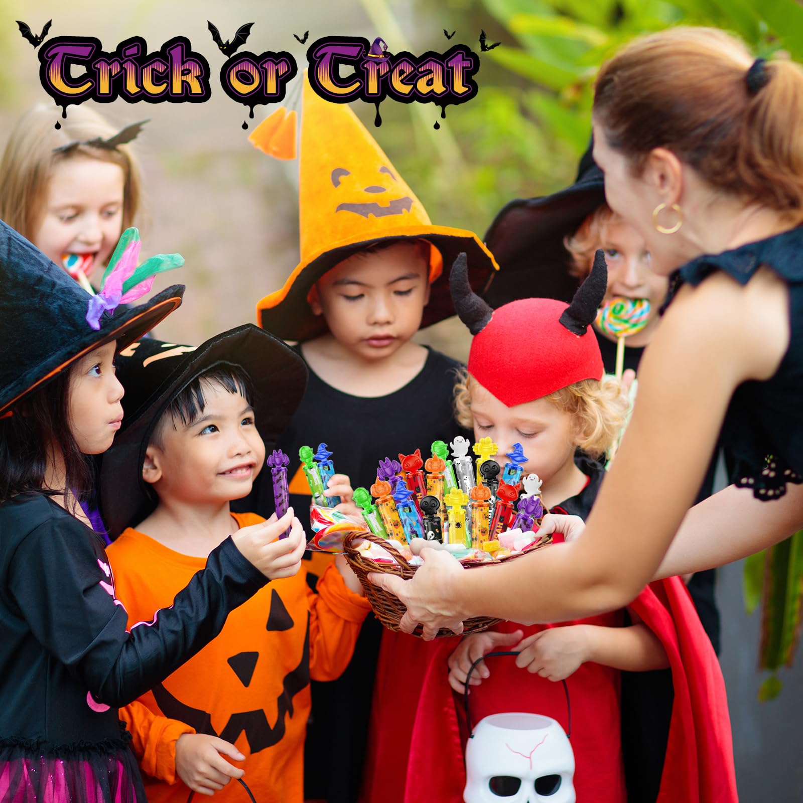Foto 6 pulgar | Mini Bastoncillos Aurotops Para Halloween, 80 Unidades, Para Niños, Con Pegatinas - Venta Internacional.