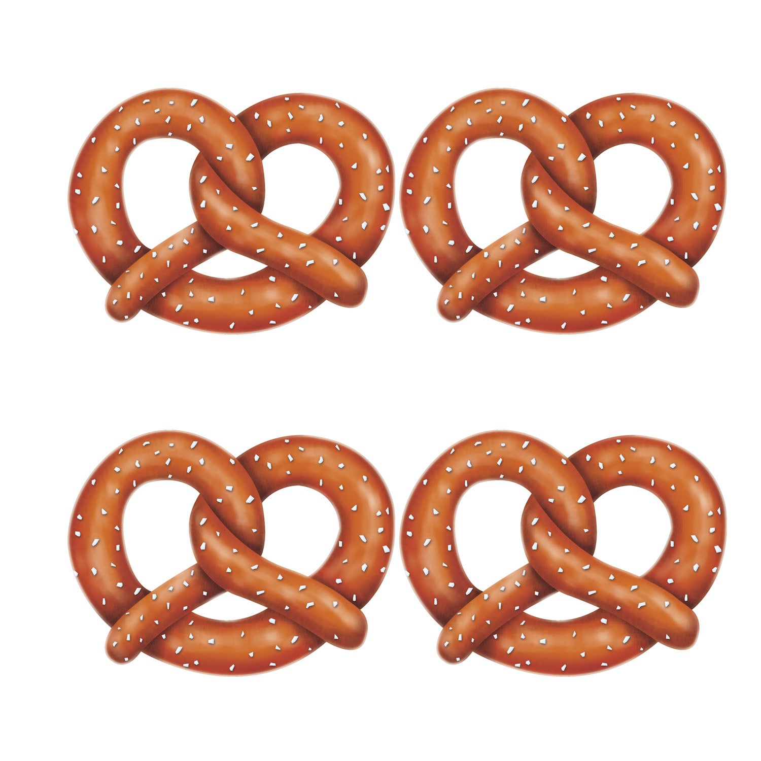 Foto 1 | Suministros Para Fiestas Del Oktoberfest Cutout Pretzel Beistle (paquete De 4) - Venta Internacional.