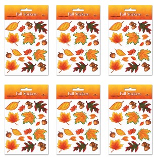 Foto 1 | Pegatinas Beistle Fall Leaf, Paquete De 6, 432 Pegatinas - Venta Internacional.