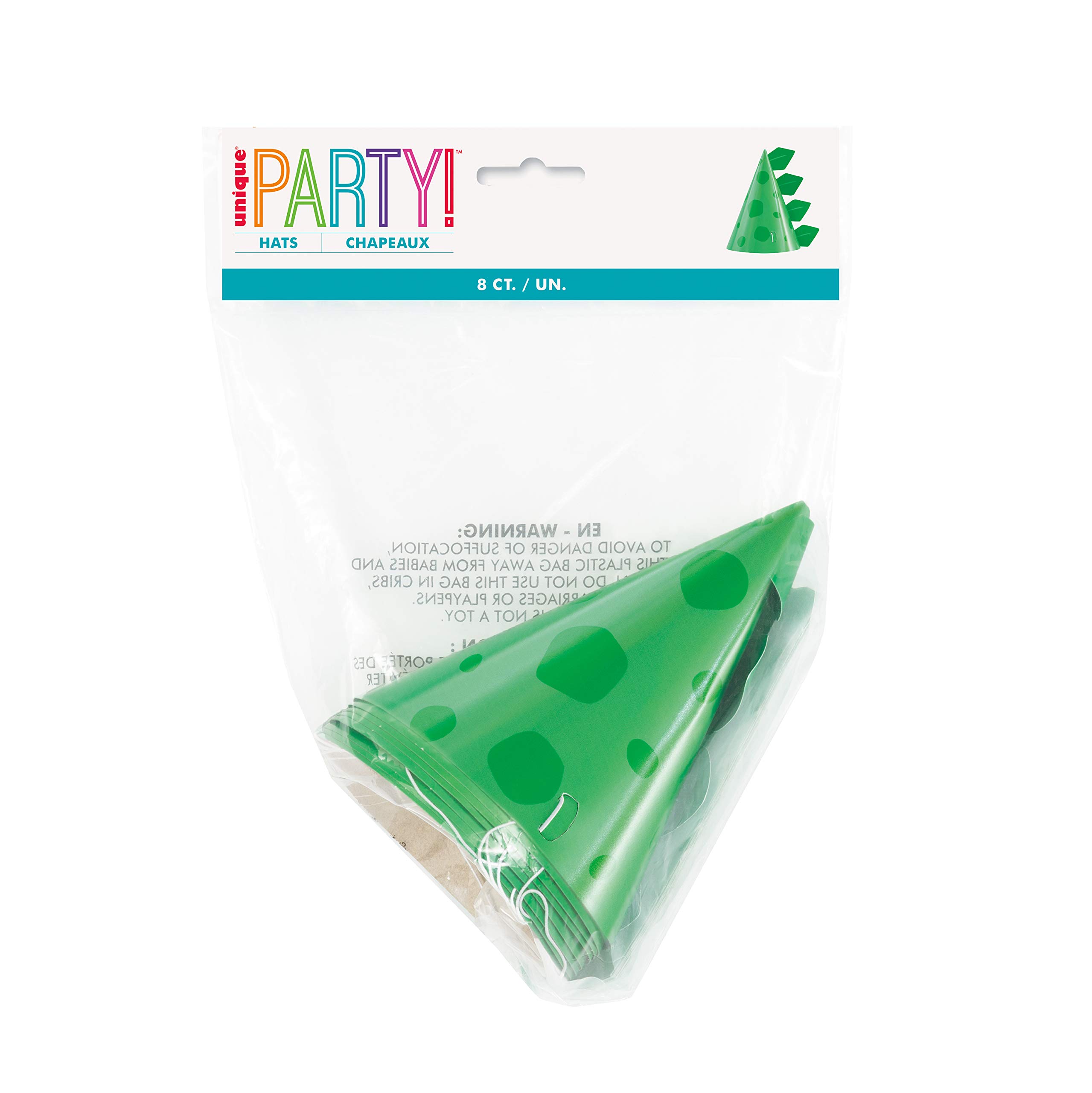 Foto 2 | Sombreros De Fiesta Únicos, Cartulina De Dinosaurio Con Forma De Cono Verde Para Niños - Venta Internacional.