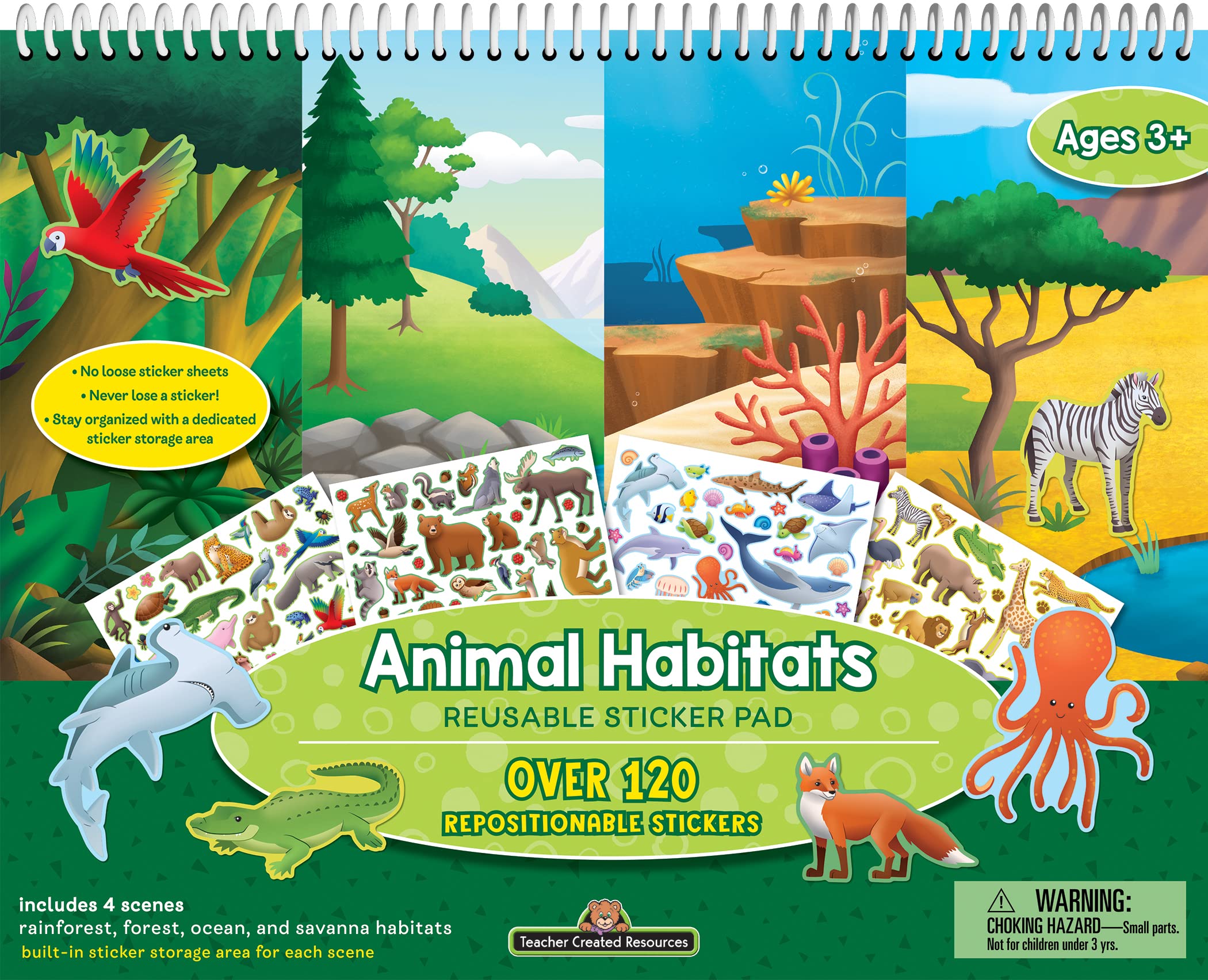 Foto 2 pulgar | Adhesivos Reutilizables, Recursos Creados Por Maestros, Hábitats De Animales - Venta Internacional.