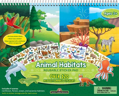 Foto 1 | Adhesivos Reutilizables, Recursos Creados Por Maestros, Hábitats De Animales - Venta Internacional.