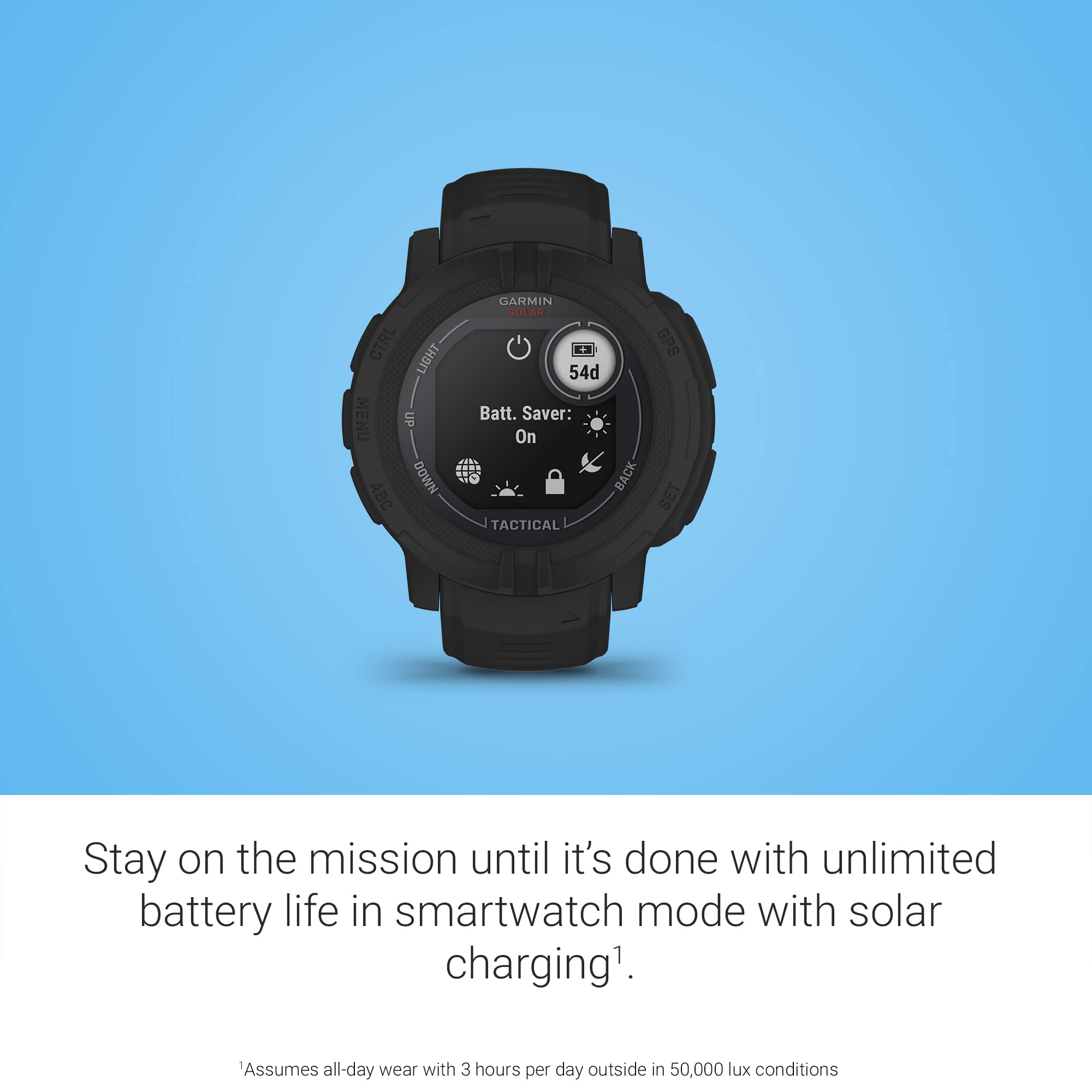 Foto 4 pulgar | Reloj Gps Para Exteriores Garmin Instinct 2 Solar Tactical Negro - Venta Internacional.