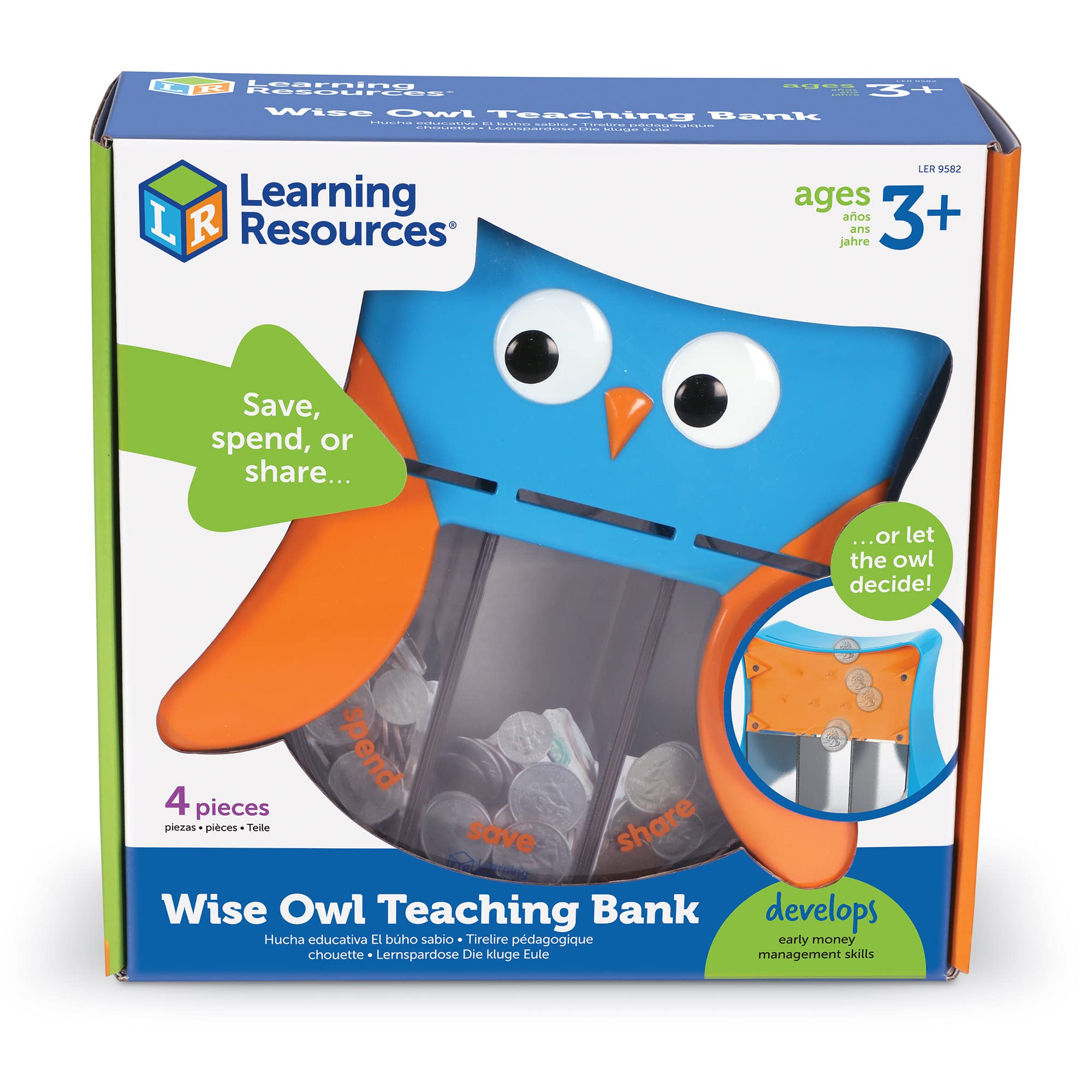 Foto 5 pulgar | Teaching Bank Learning Resources Wise Owl, 4 Piezas, Más De 3 Años - Venta Internacional.