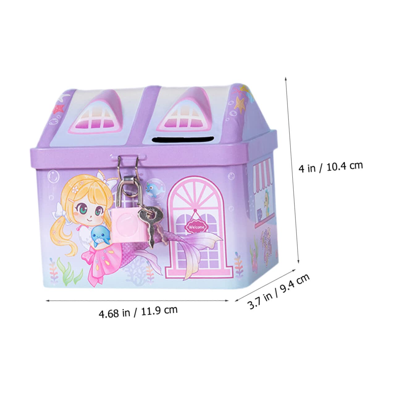 Foto 5 | Piggy Bank Toyandona Unicorn, 3 Unidades, Novedosa, Monedero Morado - Venta Internacional.