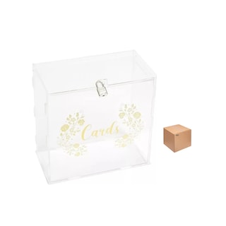 Foto 1 | Caja Buzón Alcancías Dinero P/sobres Boda Con Cerradura Eo Safe Imports Esi-20488 Transparente