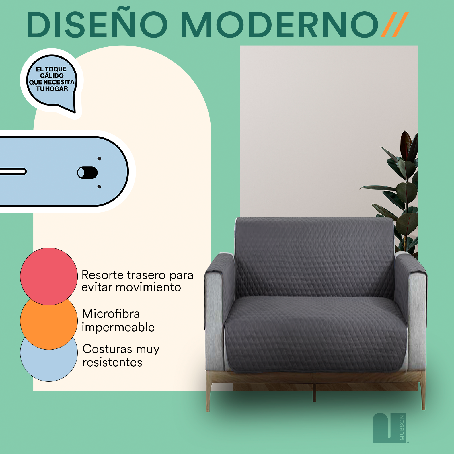 Foto 5 pulgar | Cubre Sillón Mubson de 1 Asiento