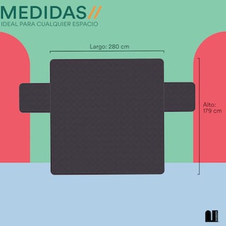 Foto 5 | Cubre Sillón Mubson de 3 Asiento color Gris