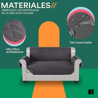Foto 3 | Cubre Sillón Mubson de 2 Asientos color Gris