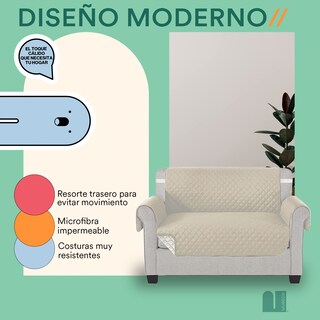 Foto 4 | Cubre Sillón Mubson de 2 Asientos color Beige