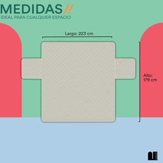 Foto 5 | Cubre Sillón Mubson de 2 Asientos color Beige