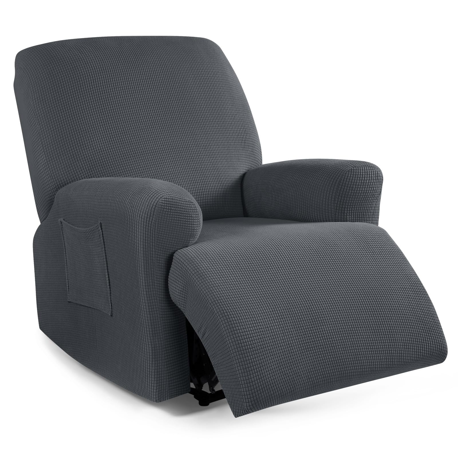 Foto 2 pulgar | Funda Reclinable Taococo, 4 Piezas, Elástica, Para Sofá, Color Gris - Venta Internacional.