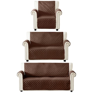 Foto 1 | Set De Protector De Sillón Impermeable1 Plaza, 2 Y 3 Plazas Café Doble Vista Imola