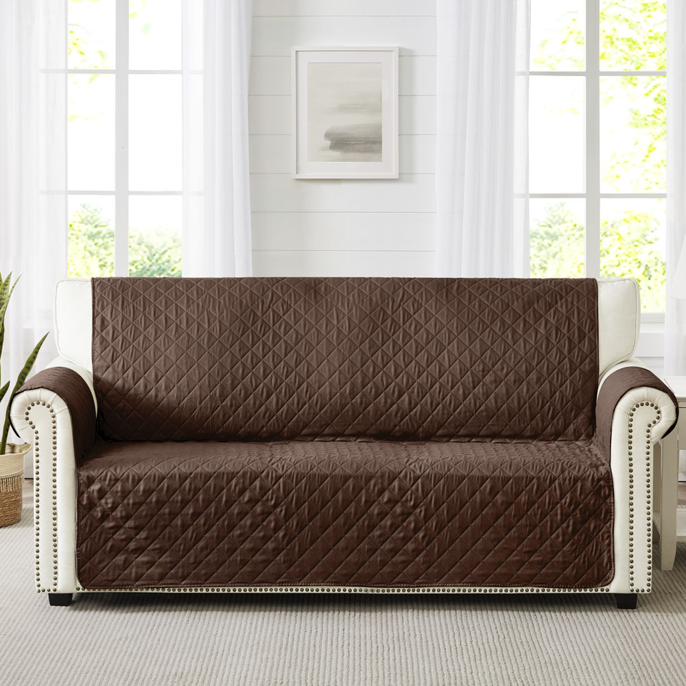 Foto 5 pulgar | Set De Protector De Sillón Impermeable1 Plaza, 2 Y 3 Plazas Café Doble Vista Imola