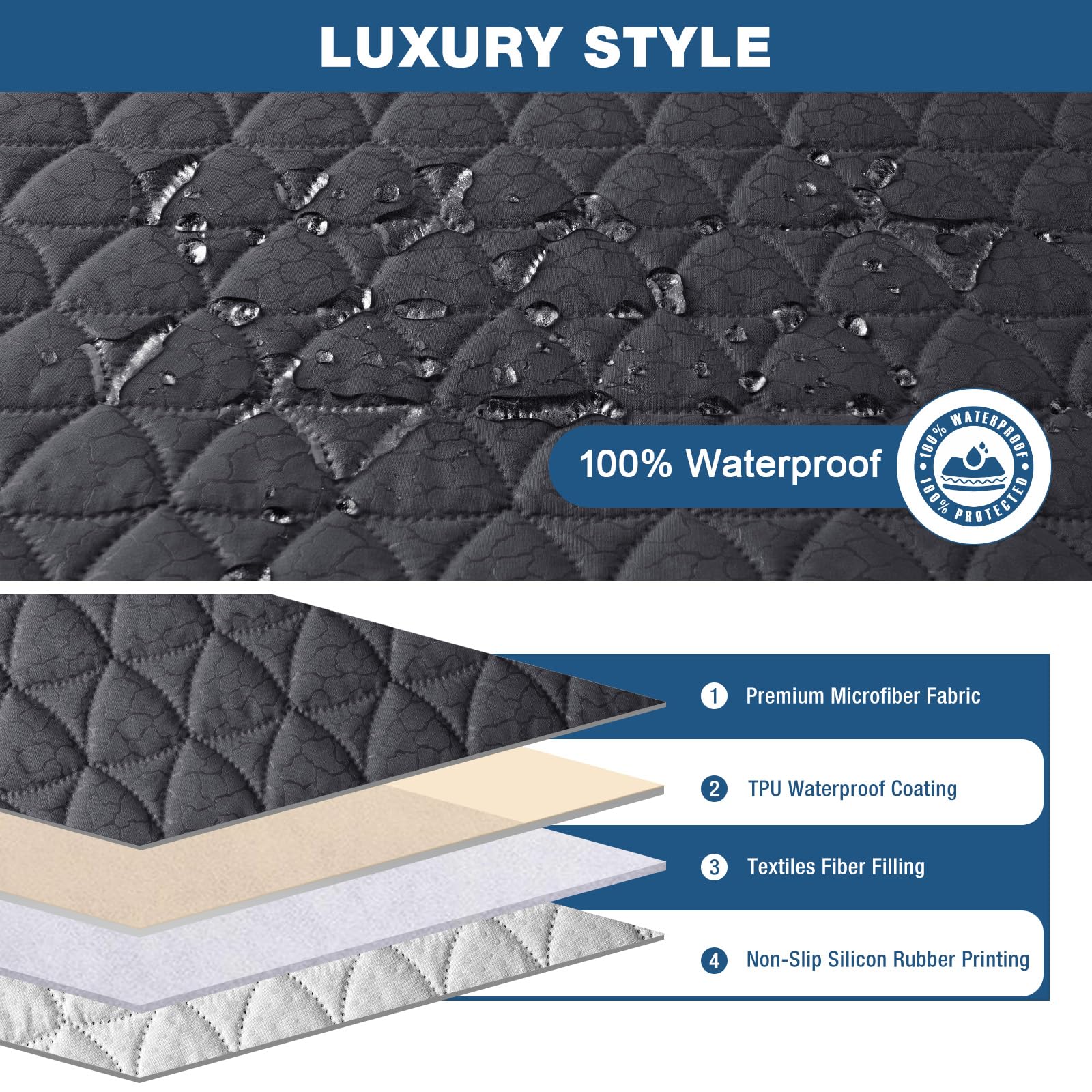 Foto 3 pulgar | Funda Reclinable Taococo 100% Impermeable Con Gránulos Antideslizantes - Venta Internacional.