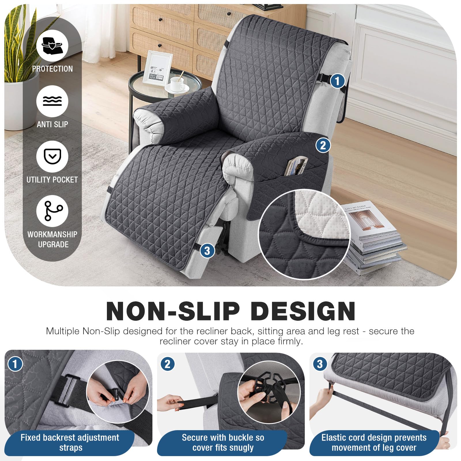 Foto 4 pulgar | Funda Reclinable Taococo 100% Impermeable Con Gránulos Antideslizantes - Venta Internacional.