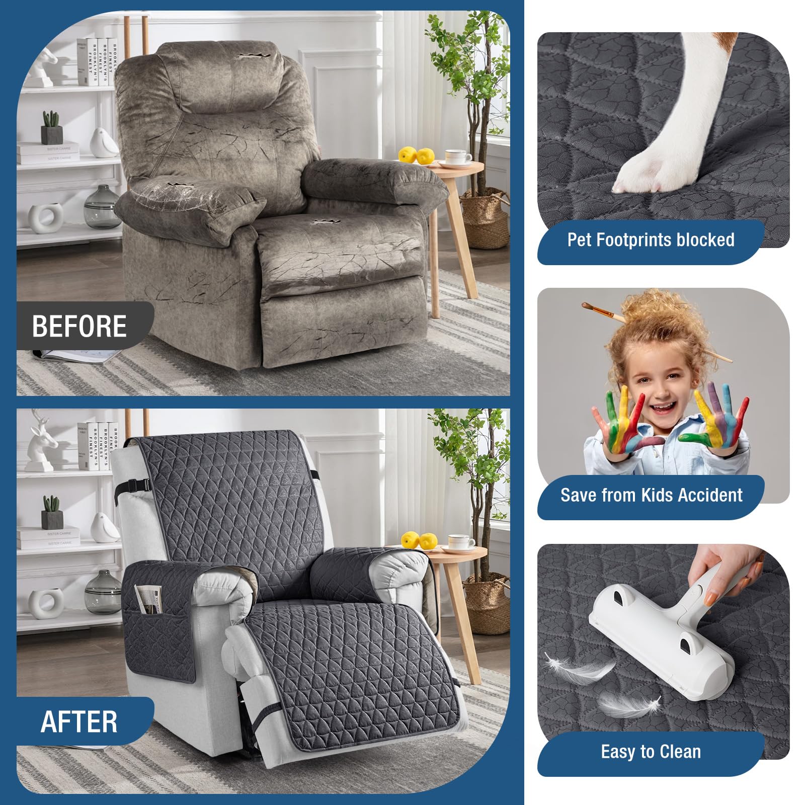 Foto 5 pulgar | Funda Reclinable Taococo 100% Impermeable Con Gránulos Antideslizantes - Venta Internacional.