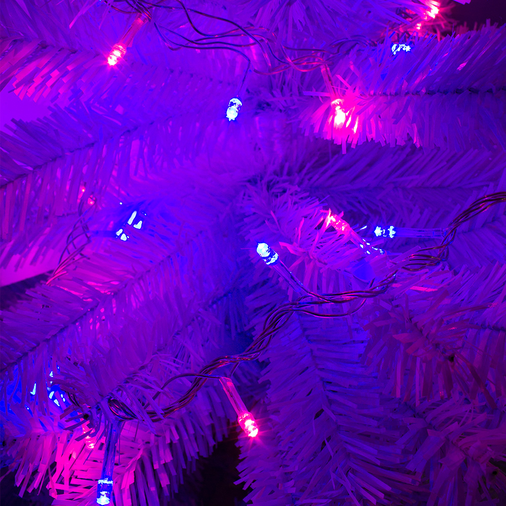 Foto 4 pulgar | Serie Decorativa Paquete 6 Pz color Rosa Luz Led Rosa/Azul 100 Focos 8 Funciones Cable Transparente 8 m