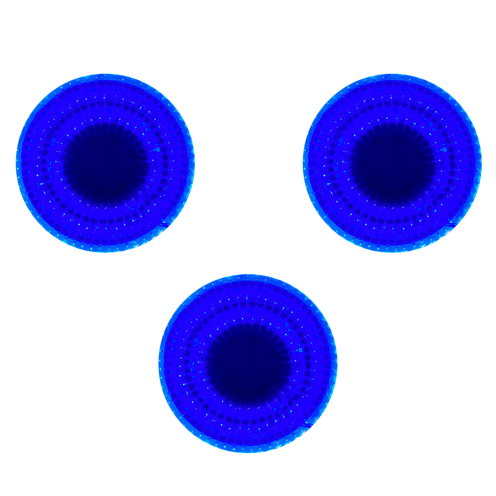 Serie Decorativa Importadora La Merced Paquete 3 Piezas Luz Led Azul Musical 140 Focos 8 Funciones Cable Azul 6 m