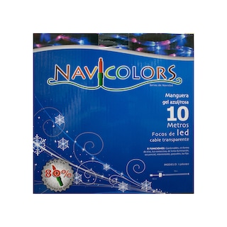 Foto 4 | Manguera Decorativa Importadora La Merced Luz Led Mixta Rosa/Azul Uso Exterior/Interior Cable Recubierto Gel 10 m