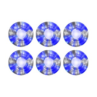 Foto 1 | Manguera Decorativa Paquete 6 Pz Luz Led Blanco/Azul Uso Exterior/Interior Cable Transparente 10 m