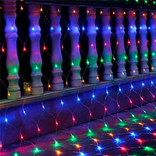 Foto 2 | Set de 12 pz Red Decorativa con Luz Led Multicolor/ 320 Focos y 8 Funciones