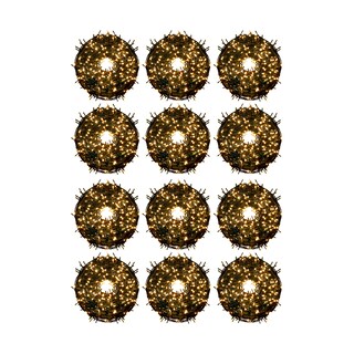 Foto 1 | Set de 12 pz Serie Decorativa Destellos Luz Led Cálida