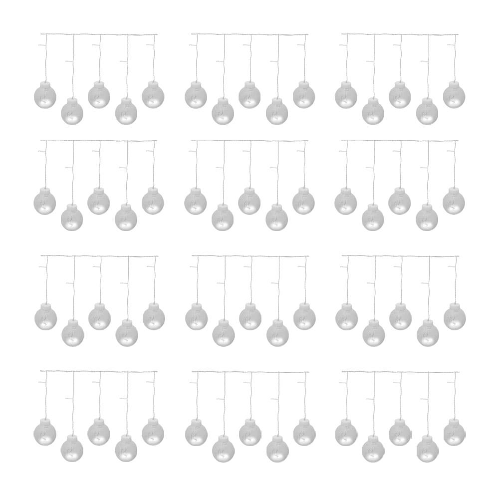 Cortina Burbuja Flotante Decorativa Importadora La Merced Paquete 12 Piezas Luz Led Blanca 108 Focos Cable 2.6 m $4,199