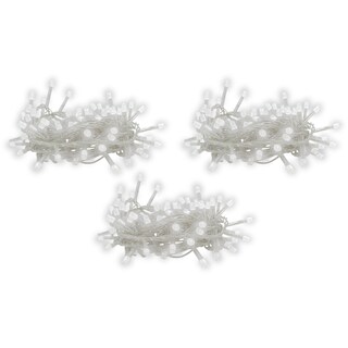 Foto 1 | Serie Decorativa Importadora La Merced Luz Led Blanco Frío Paquete 3 Piezas 100 Focos 8 Funciones Cable 7 m