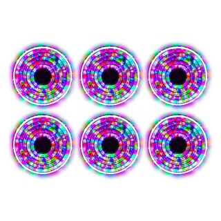 Foto 1 | Set de 6 pz deSerie Decorativa de Luz Led Multicolor con Focos y 8 Funciones
