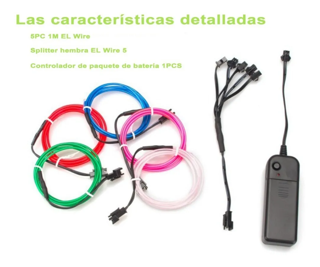 Foto 3 pulgar | Tira De Luces Led Neón Para Trajes Luminosos 5x1m