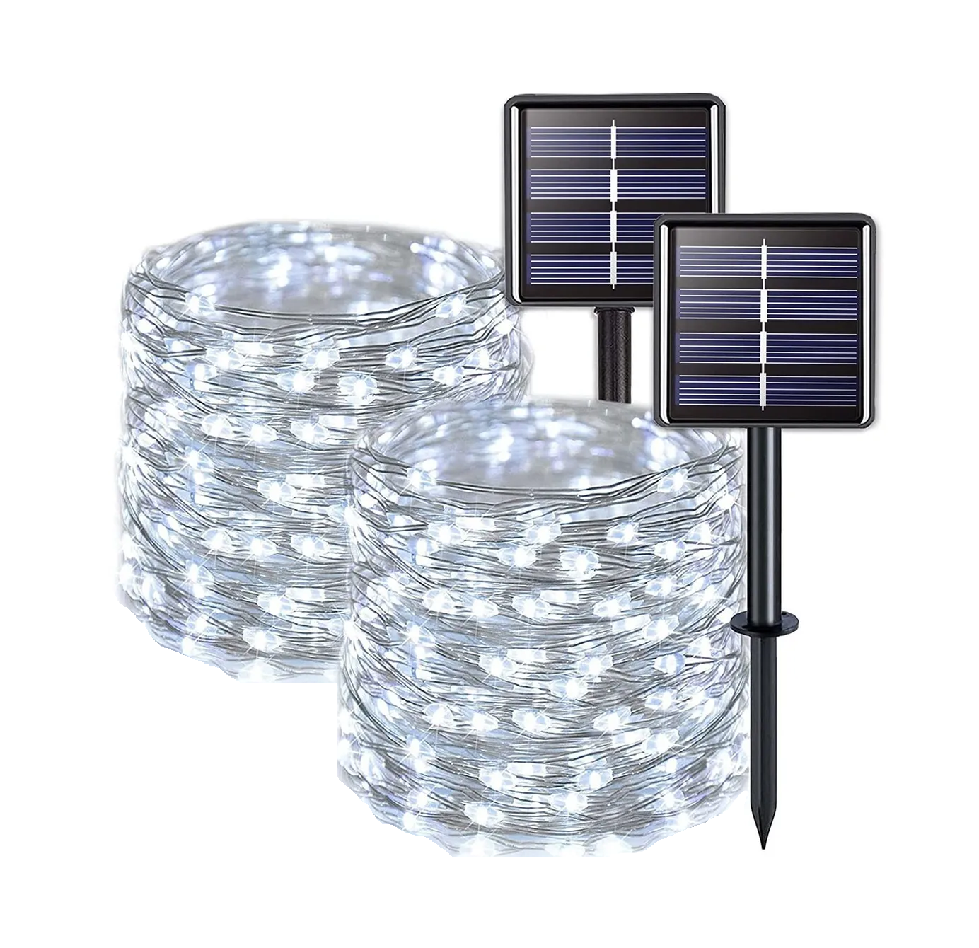 Foto 2 pulgar | Serie De Luces Solares Para El Exterior 240 Led 26m Eo Safe Imports Esi-613 Blanco