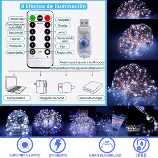 Foto 3 | Tira de Cobre Led Impermeable Dosyu Dy-dew100 color Blanco 20m